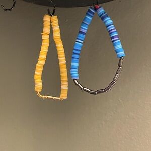 Sun and moon morse code bracelets